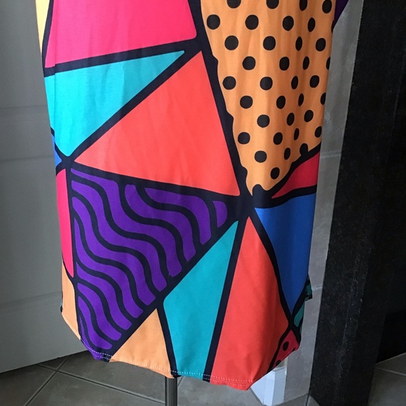 LAST 1! LARGE ONLY! Vintage Getonfleek Tank Top Abstract Pop Art Mod Streetwear - Picture 11 of 13